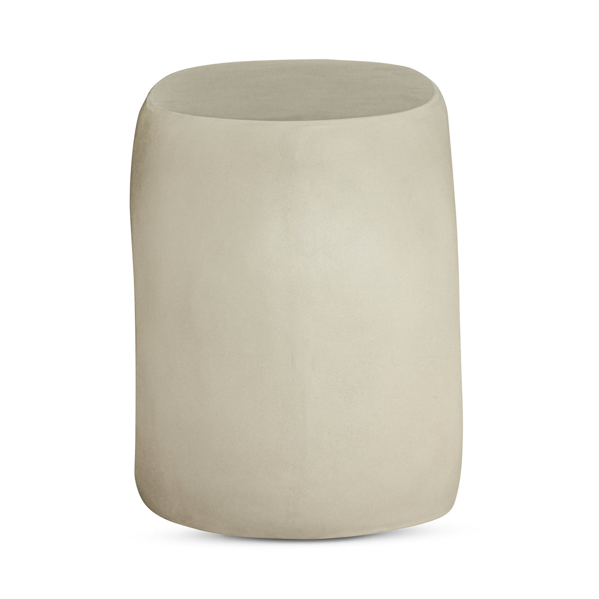 Moe's Home Albers Concrete Off-White Outdoor Stool