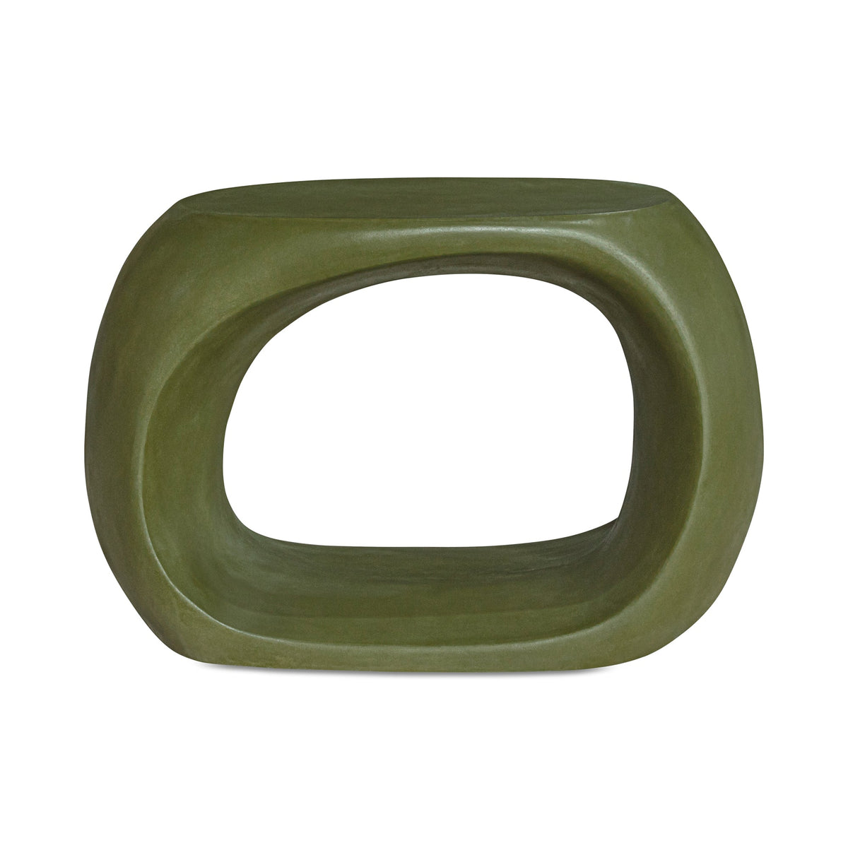 Moe's Home Albers Concrete Green Outdoor Stool