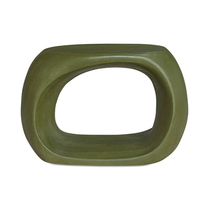 Moe's Home Albers Concrete Green Outdoor Stool