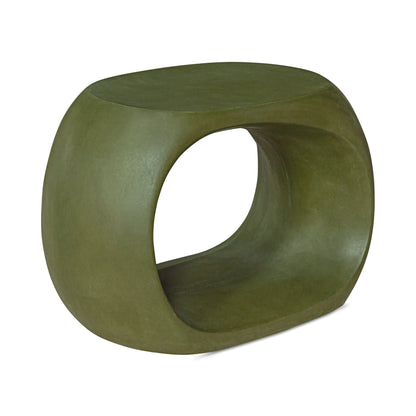 Moe's Home Albers Concrete Green Outdoor Stool