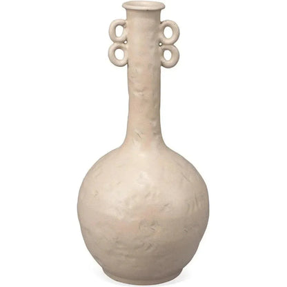 Babar Handcrafted Beige Ceramic Vase