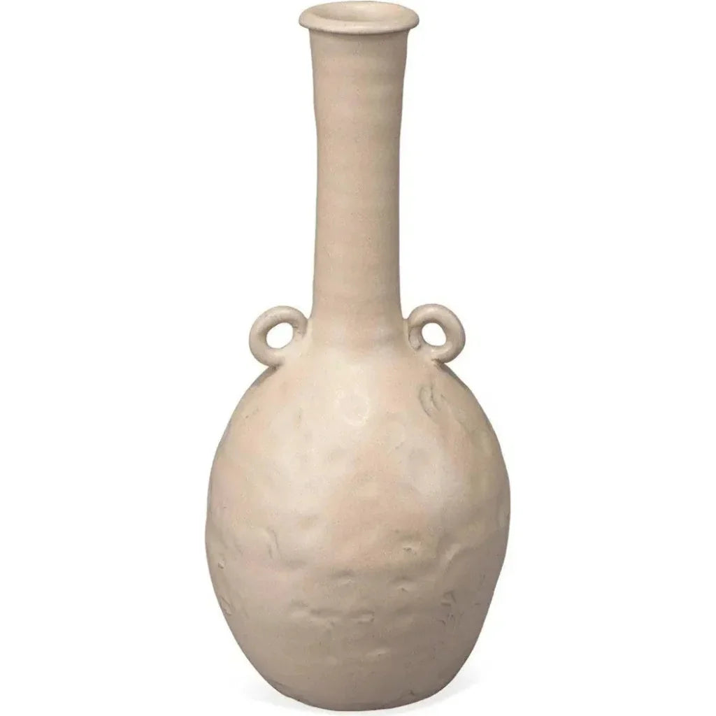 Babar Handcrafted Beige Ceramic Vase