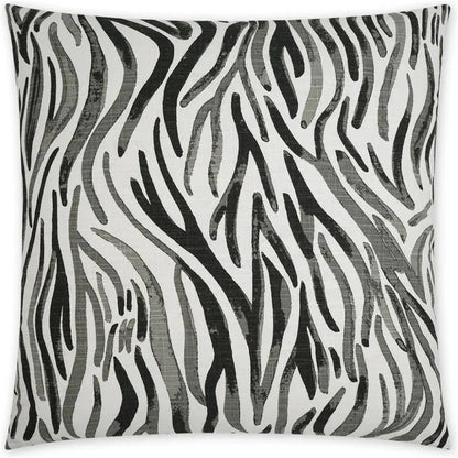 Babur Abstract Black Grey Large Throw Pillow Insert - LOOMLAN - D.V. Kap - Throw Pillows