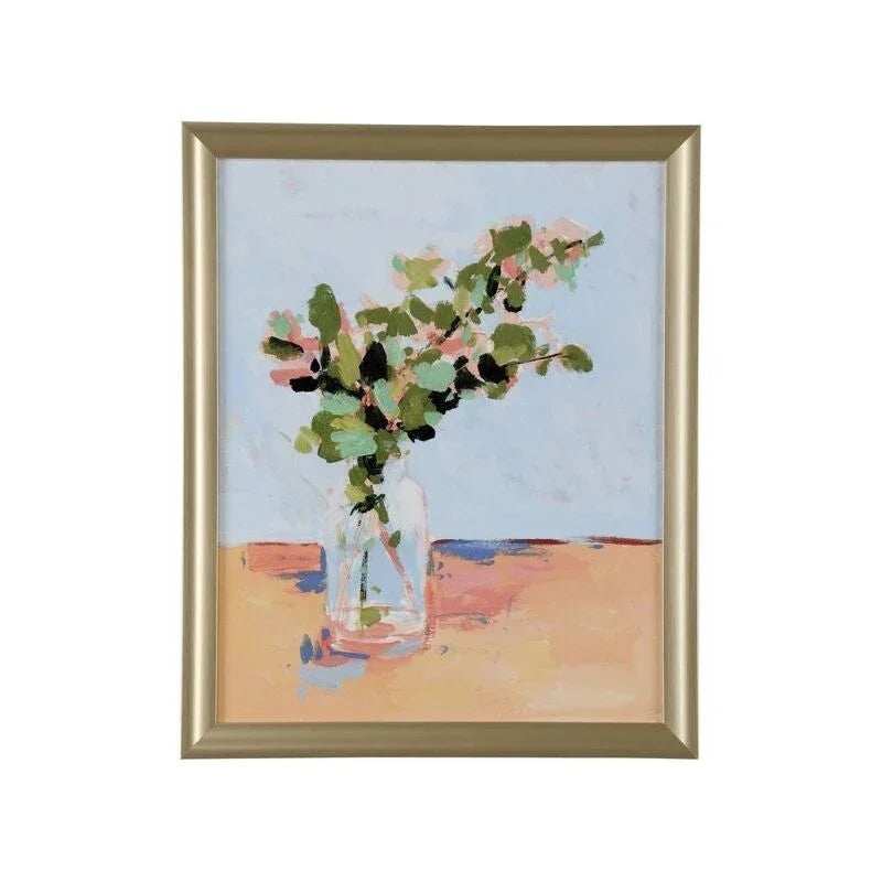 Baby Blue Eucalyptus II Gold Framed Artwork-Framed Wall Art-Chelsea House-LOOMLAN