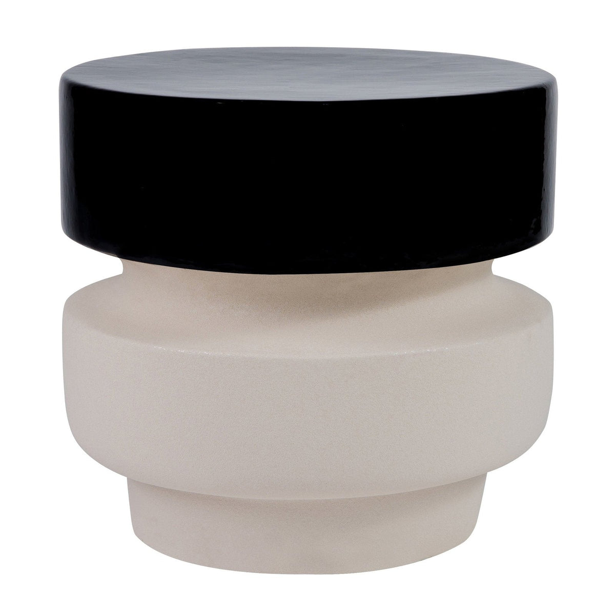 Seasonal Living Balance Garden Stool 16" - Black Outdoor End Table