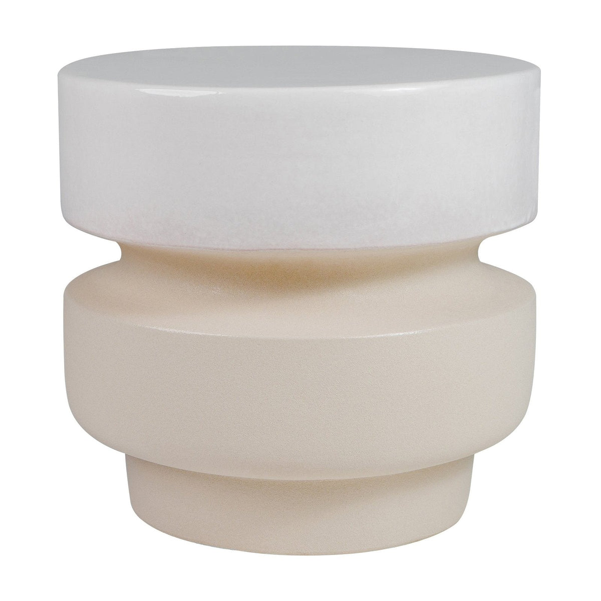 Seasonal Living Balance Garden Stool 16" - Ceramic Outdoor End Table