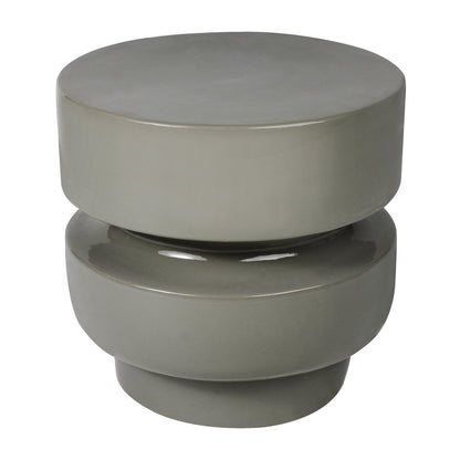 Seasonal Living Balance Stool/Accent Table 16" - Grey Outdoor End Table