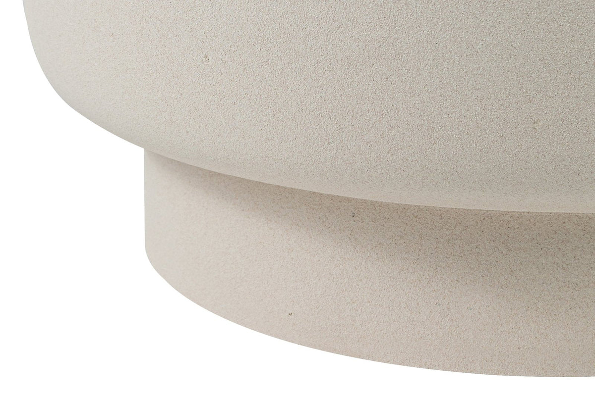 Seasonal Living Balance Garden Stool 16" - White Outdoor End Table