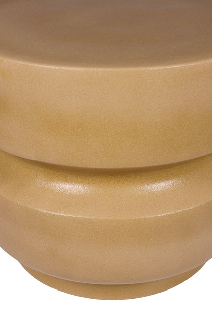 Seasonal Living Serenity Ceramic Brown Outdoor Side Table - Medium
