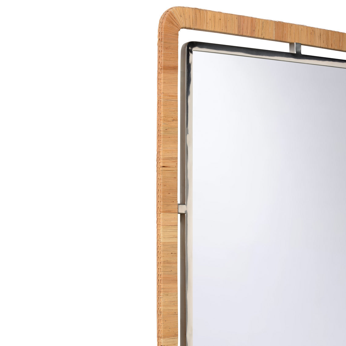 Baldein Raffia Warp Frame Wall Mirror