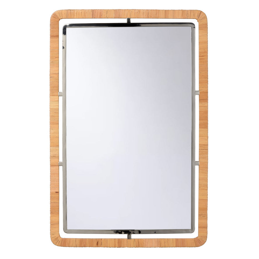 Baldein Raffia Warp Frame Wall Mirror