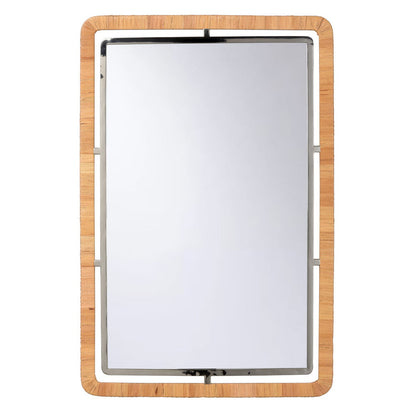 Baldein Raffia Warp Frame Wall Mirror