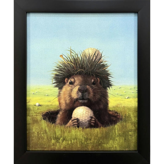 Ball Hog No. 2 Blue Canvas Art