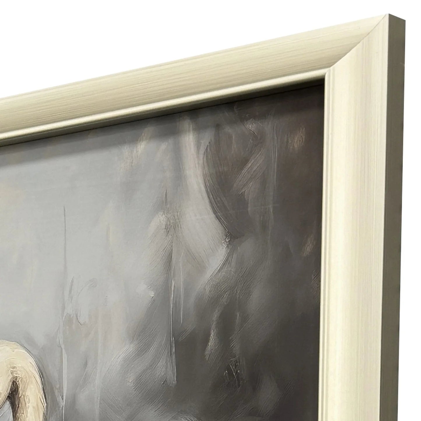 Ballet of the Swans I Black Canvas Art