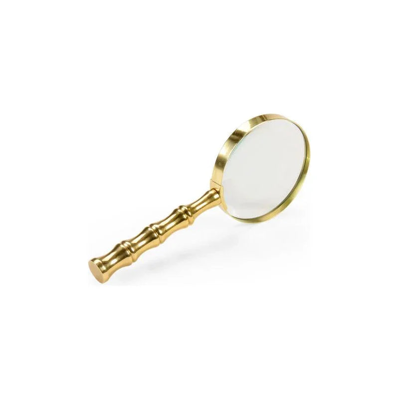 Bamboo Magnifier Brass Sculpture - LOOMLAN - Chelsea House - Statues & Sculptures
