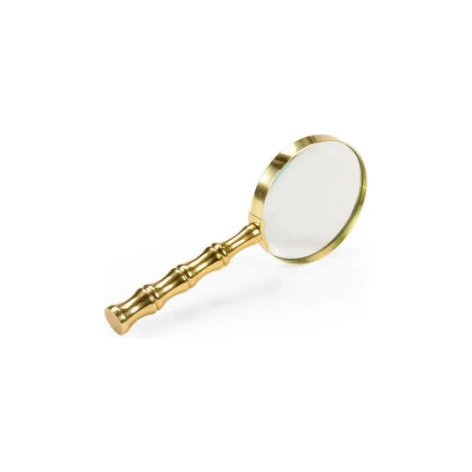 Bamboo Magnifier Brass Sculpture - LOOMLAN - Chelsea House - Statues & Sculptures