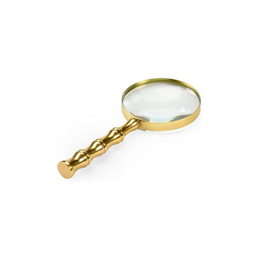 Bamboo Magnifier Brass Sculpture - LOOMLAN - Chelsea House - Statues & Sculptures