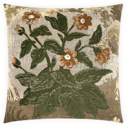 Barcelos Floral Design Throw Pillow