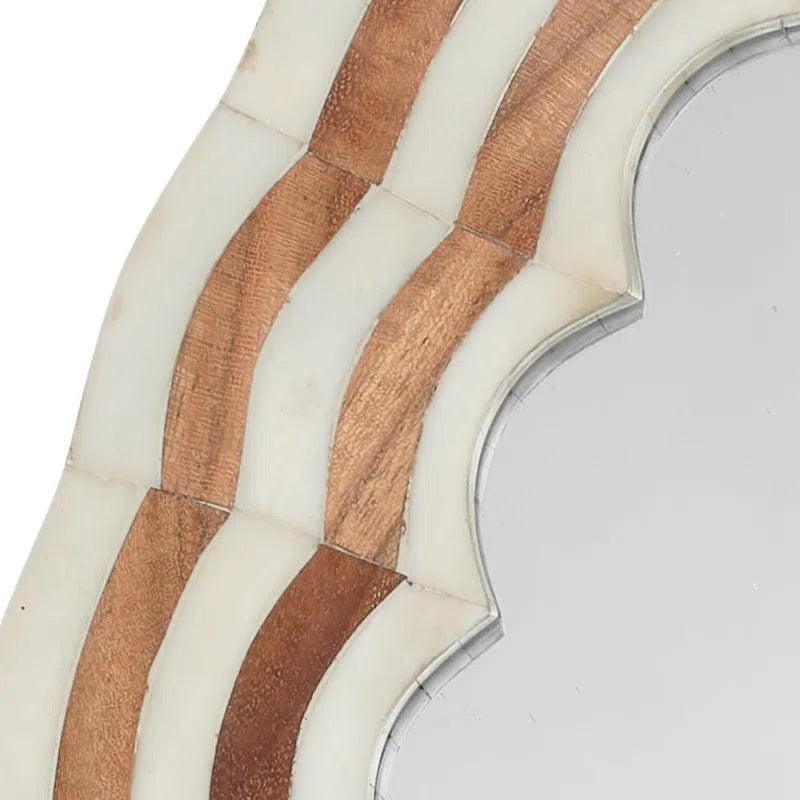 Bardot Large Bone & Wood Mirror - LOOMLAN - Jamie Young - Wall Mirrors