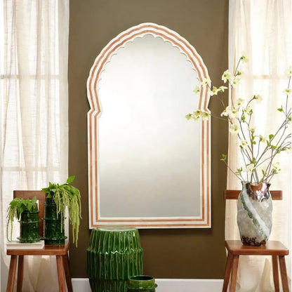 Bardot Large Bone & Wood Mirror by Jamie Young - LOOMLAN - Jamie Young - Wall Mirrors