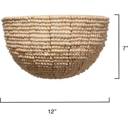 Barnacle Beaded Demi Lune Sconce - LOOMLAN - Jamie Young - Wall Sconces