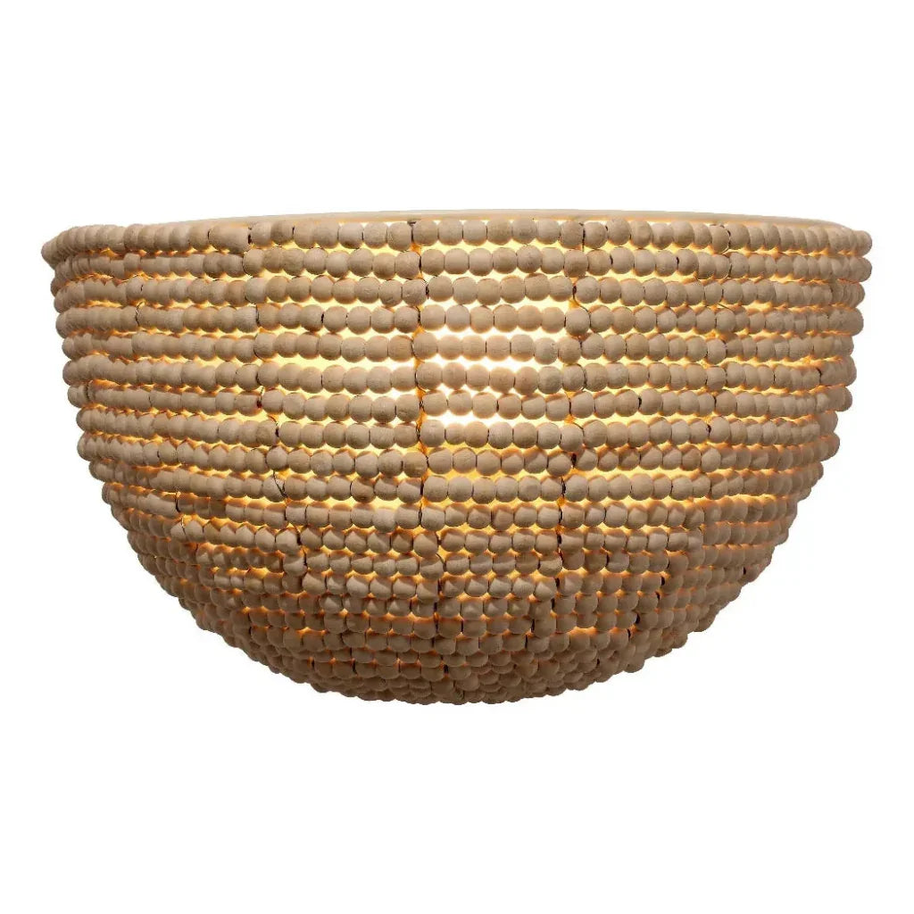 Barnacle Beaded Demi Lune Sconce - LOOMLAN - Jamie Young - Wall Sconces