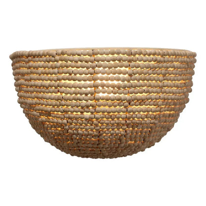 Barnacle Beaded Demi Lune Sconce - LOOMLAN - Jamie Young - Wall Sconces