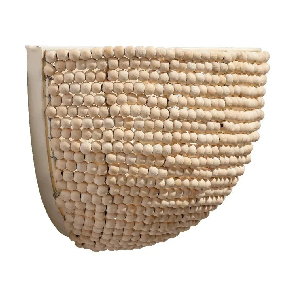 Barnacle Beaded Demi Lune Sconce - LOOMLAN - Jamie Young - Wall Sconces