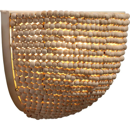 Barnacle Beaded Demi Lune Sconce - LOOMLAN - Jamie Young - Wall Sconces