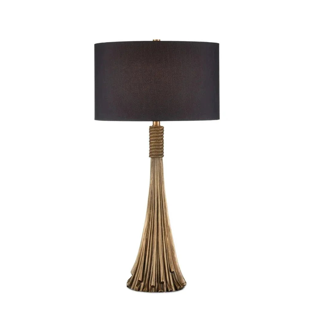 Baroque Antique Brass Luxurious Table Lamp - LOOMLAN - Currey & Co - Table Lamps