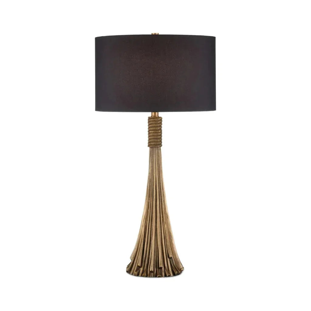 Baroque Antique Brass Luxurious Table Lamp - LOOMLAN - Currey & Co - Table Lamps