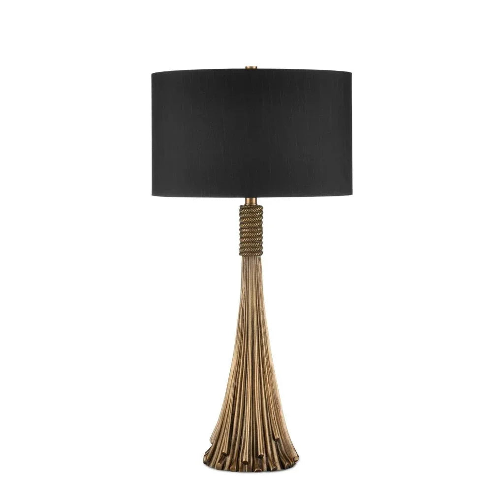 Baroque Antique Brass Luxurious Table Lamp - LOOMLAN - Currey & Co - Table Lamps