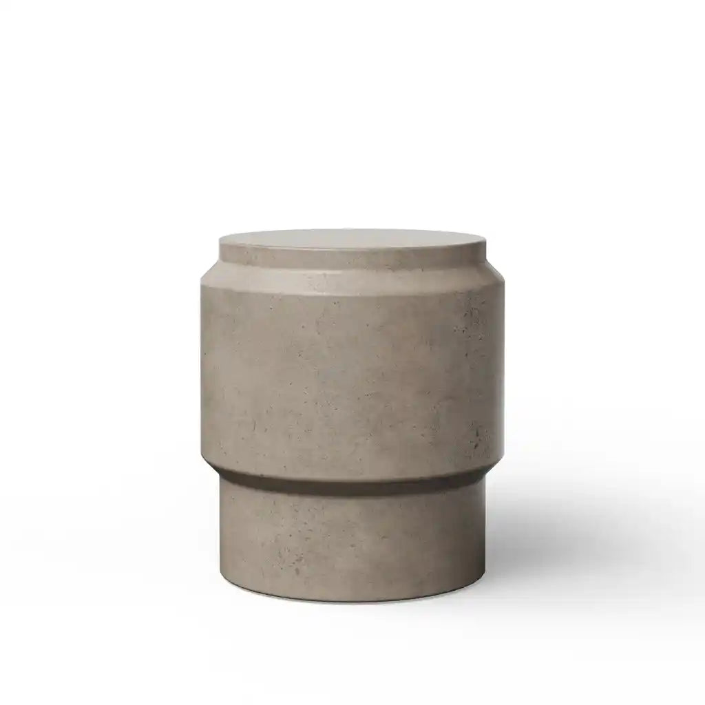 Urbia Barrel Concrete Made Stylish Outdoor Stool