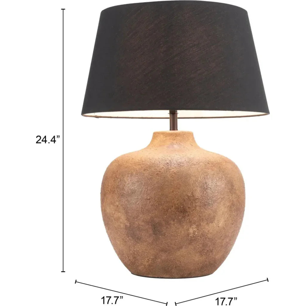 Basil Table Lamp Black - LOOMLAN - Zuo Modern - Table Lamps