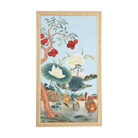 Baxter Panel Hand Painted Artwork-Framed Wall Art-Chelsea House-Panel A-LOOMLAN