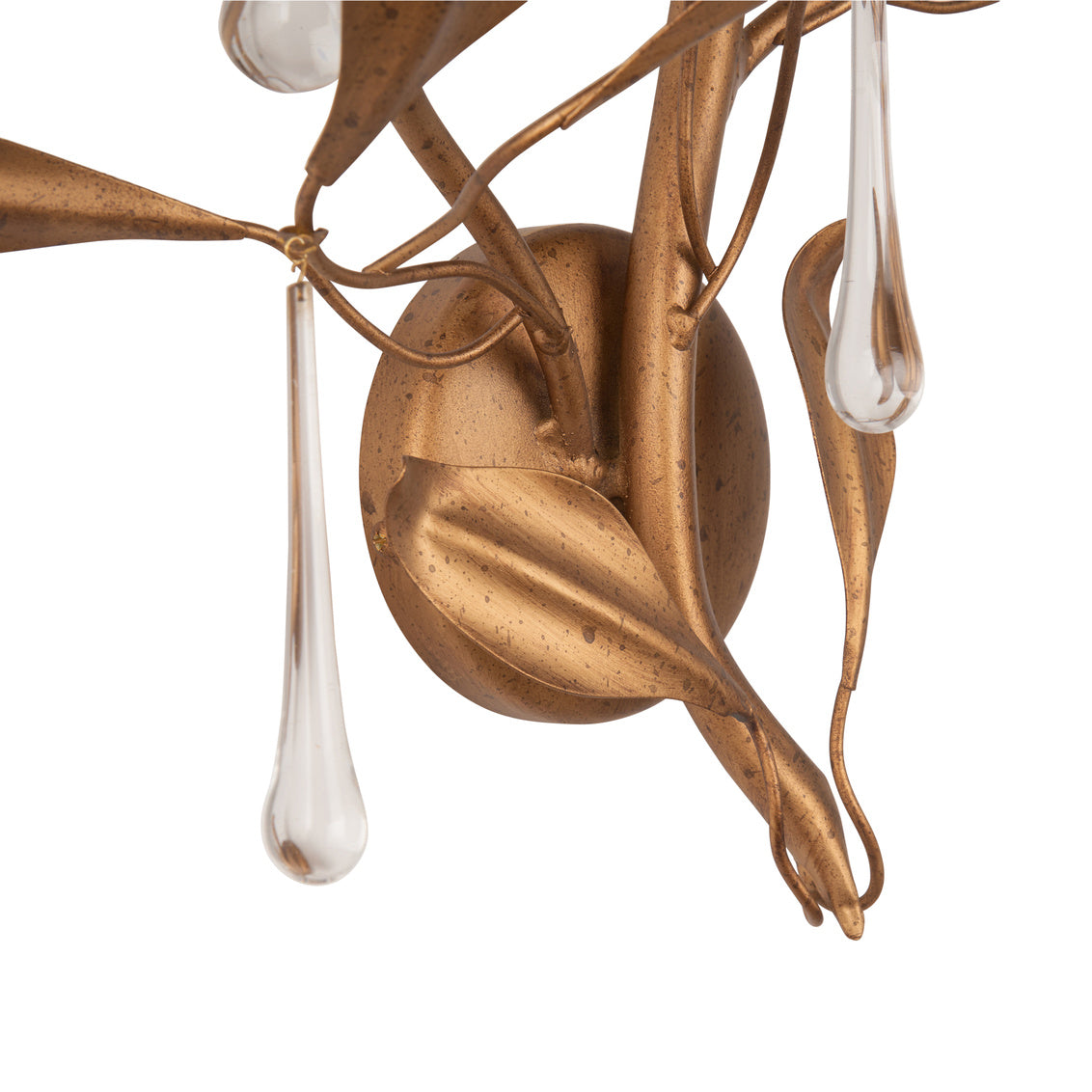 Bay Laurel Handcrafted Golden Wall Sconce