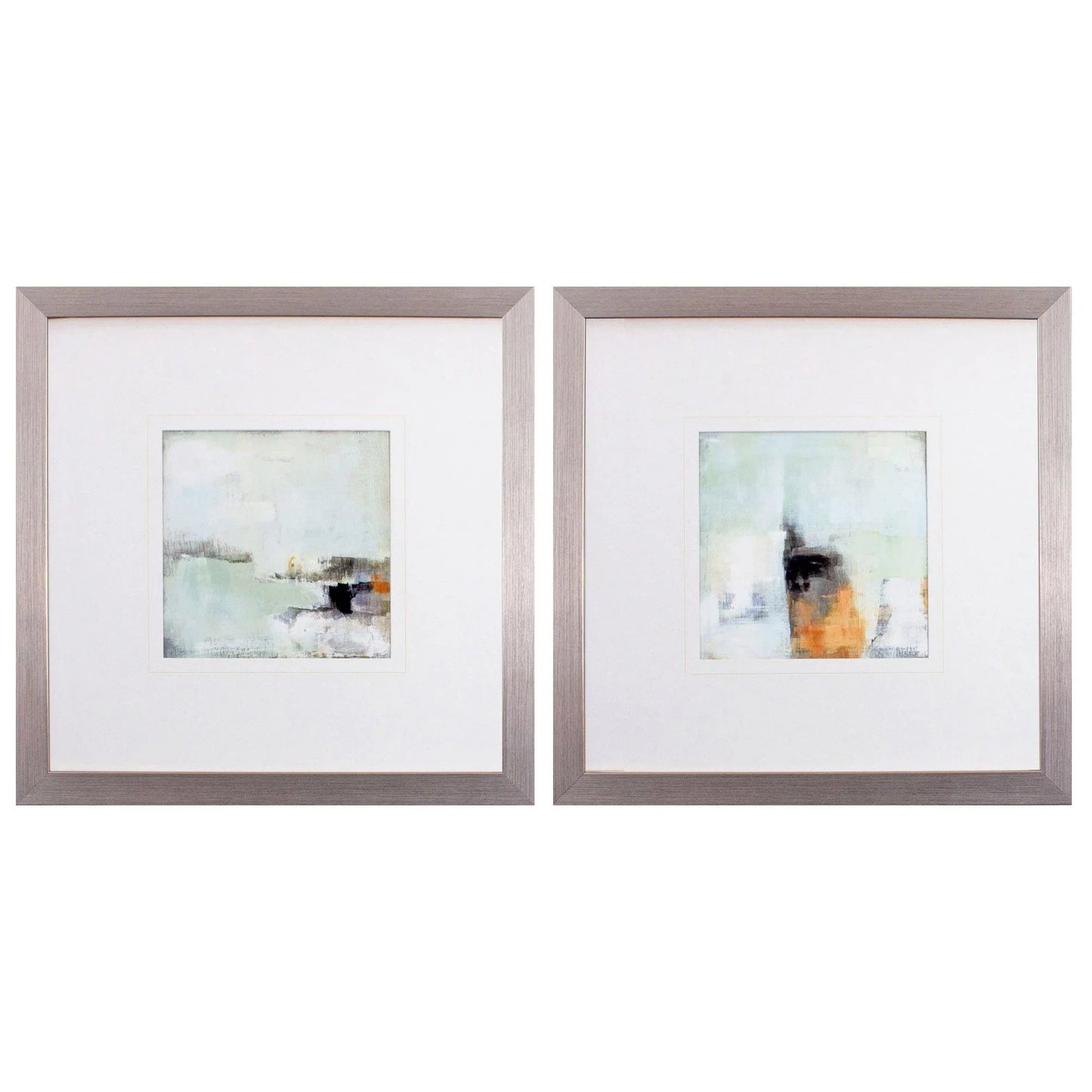 Bay View Morning Turquoise Canvas Art 2PC