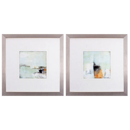 Bay View Morning Turquoise Canvas Art 2PC