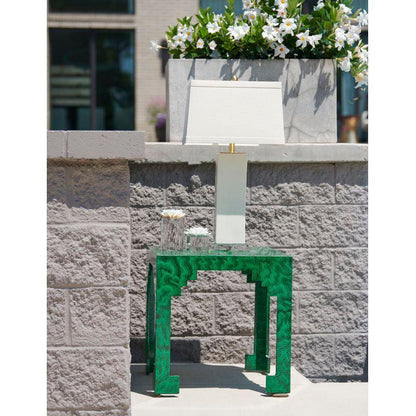 Becker Ceramic Made Antique Brass Vase Table Lamp - LOOMLAN - Chelsea House - Table Lamps