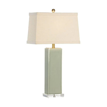 Becker Ceramic Made Antique Brass Vase Table Lamp - LOOMLAN - Chelsea House - Table Lamps