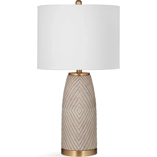 Becky Polyresin Beige Table Lamp - LOOMLAN - Bassett Mirror - Table Lamps