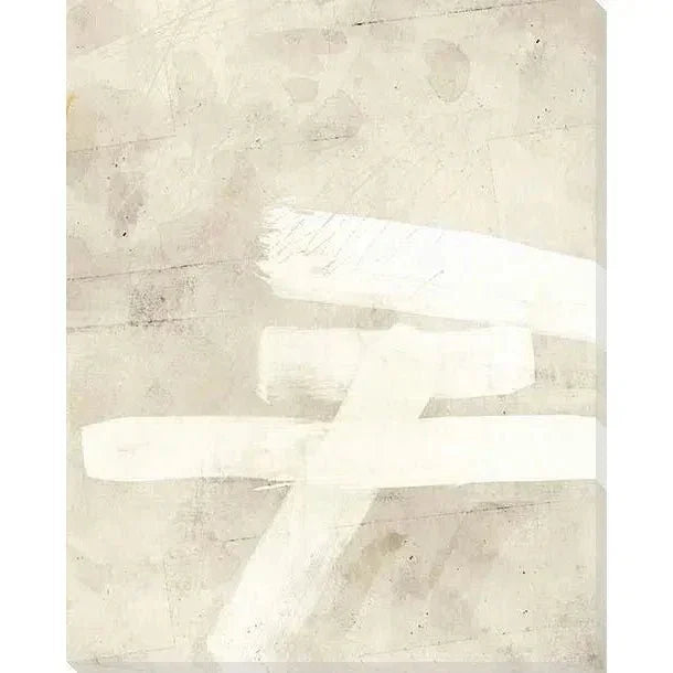 Beige Strokes Indoor Outdoor Wall Art - LOOMLAN - LOOMLAN - Canvas Art