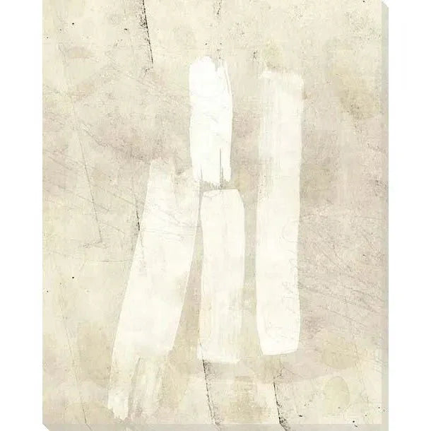 Beige Strokes Indoor Outdoor Wall Art - LOOMLAN - LOOMLAN - Canvas Art