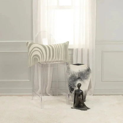 Bella Abstract lInes Large Lumbar Pillow Insert - LOOMLAN - LOOMLAN - Throw Pillows