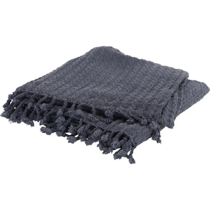 Bella Cotton Knit Throw Blanket - LOOMLAN - LOOMLAN - Throw Blankets