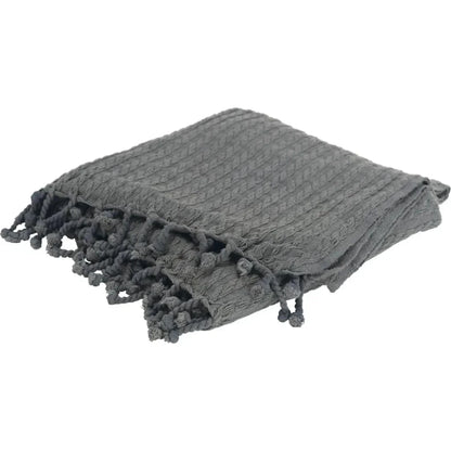 Bella Cotton Knit Throw Blanket - LOOMLAN - LOOMLAN - Throw Blankets