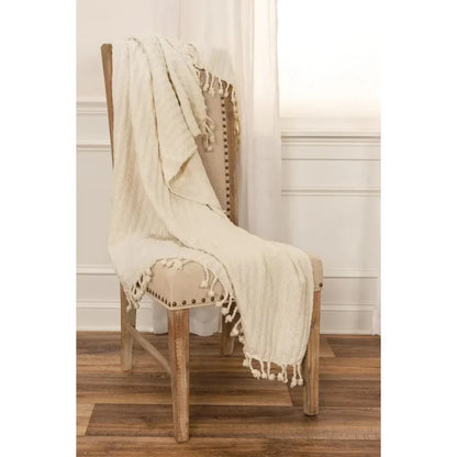 Bella Cotton Knit Throw Blanket - LOOMLAN - LOOMLAN - Throw Blankets