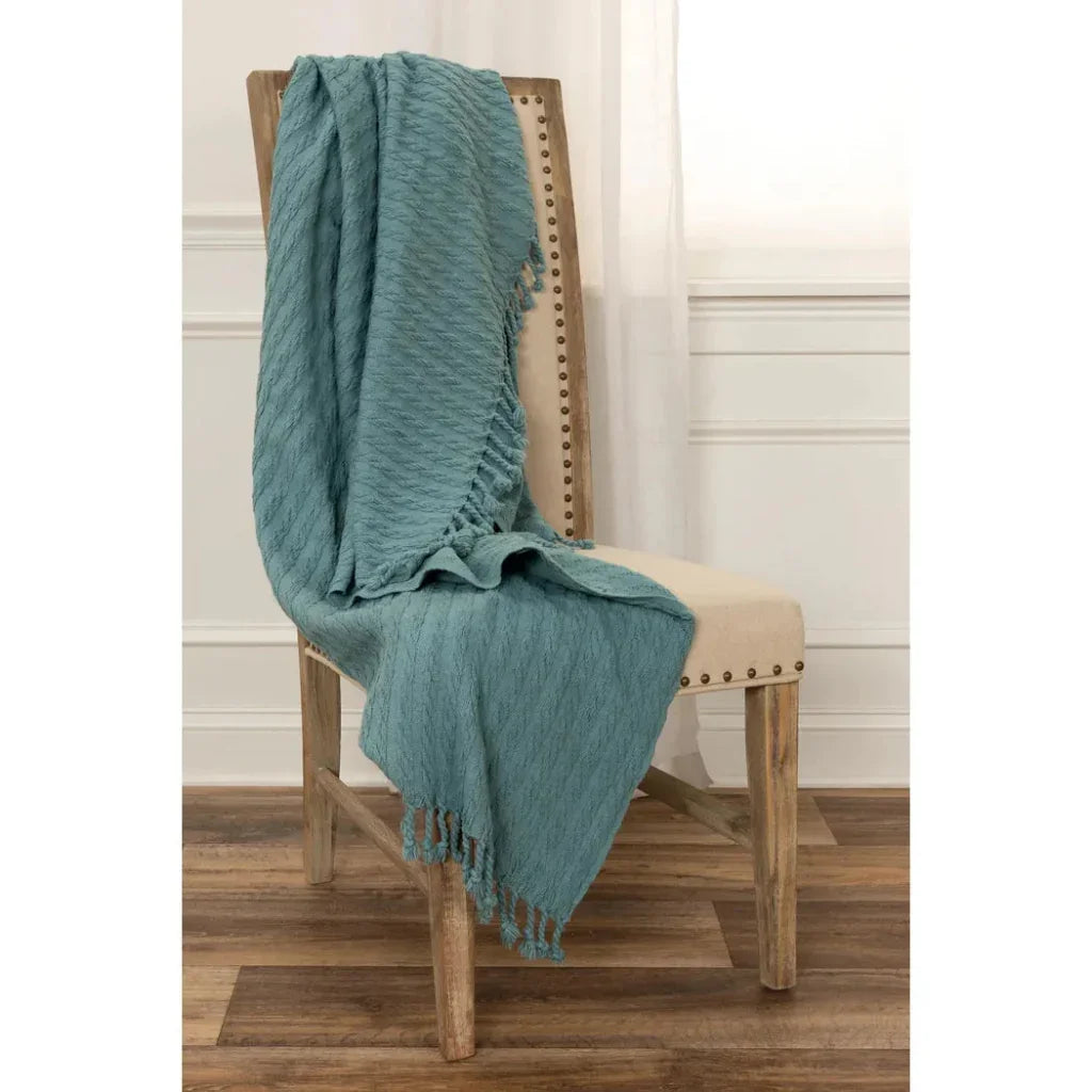 Bella Cotton Knit Throw Blanket - LOOMLAN - LOOMLAN - Throw Blankets