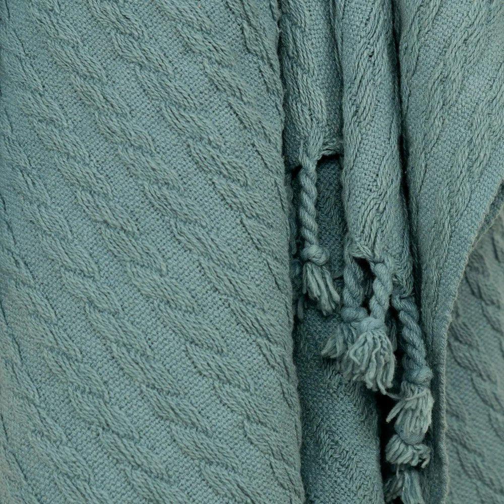 Bella Cotton Knit Throw Blanket - LOOMLAN - LOOMLAN - Throw Blankets