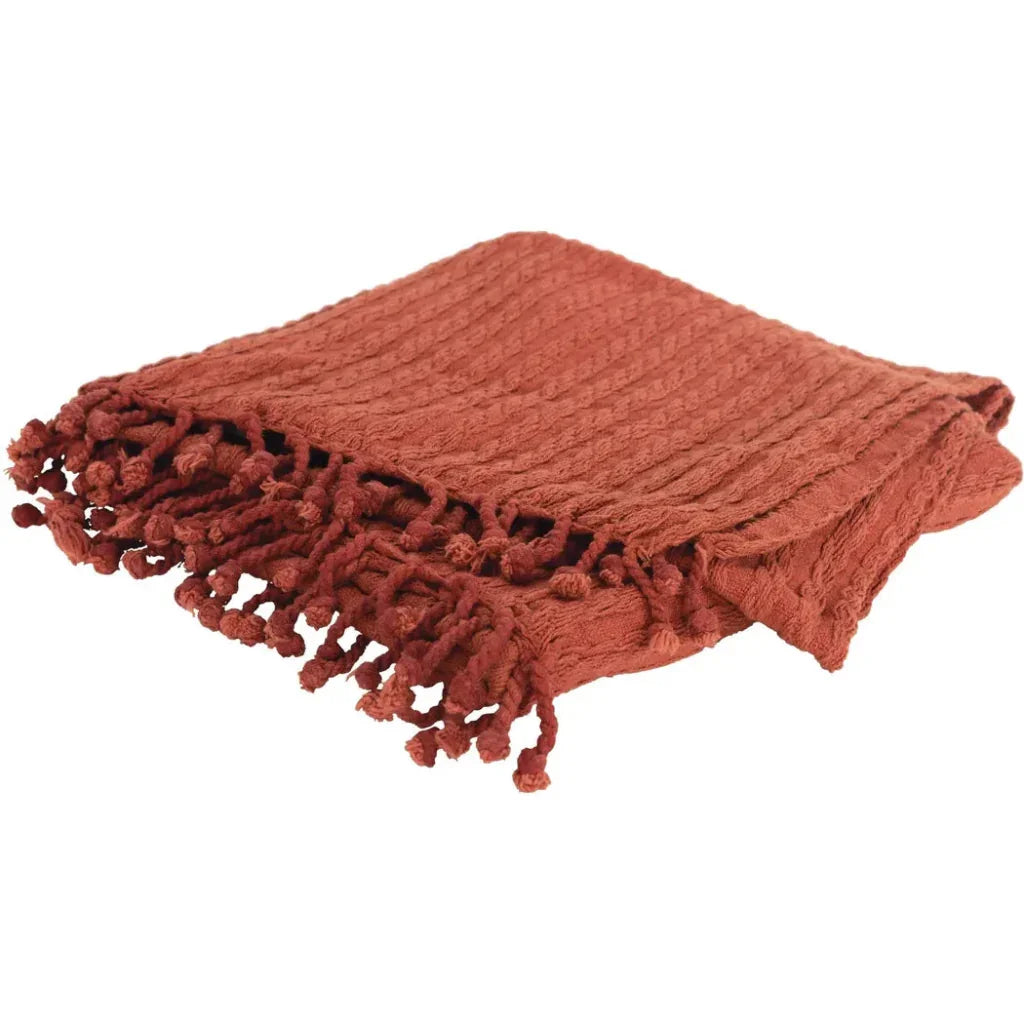Bella Cotton Knit Throw Blanket - LOOMLAN - LOOMLAN - Throw Blankets